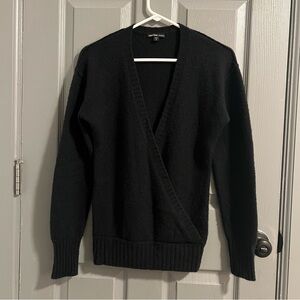 James Perse Soft Black Knit Sweater 100% Cashmere
